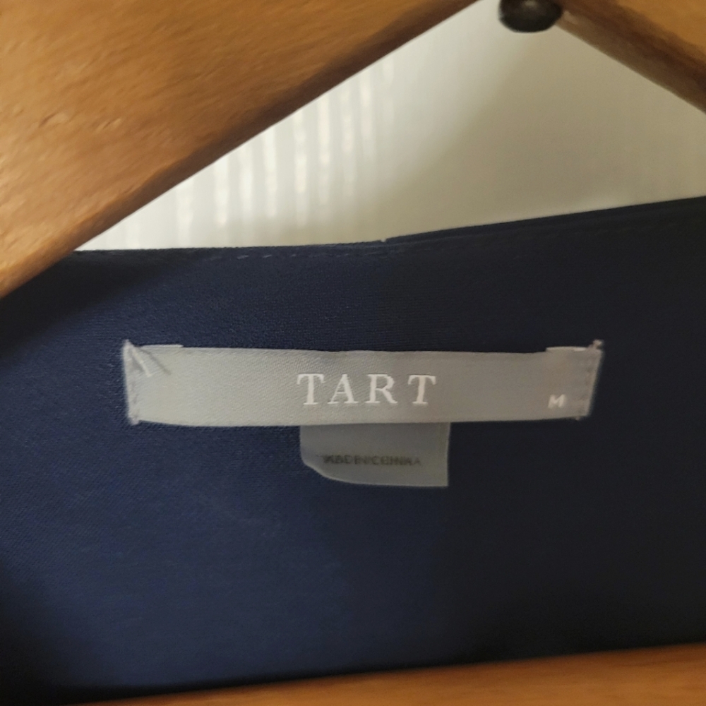 Tart Womens Navy Blue Ruched Sleeve Blazer - Picture 3 of 4